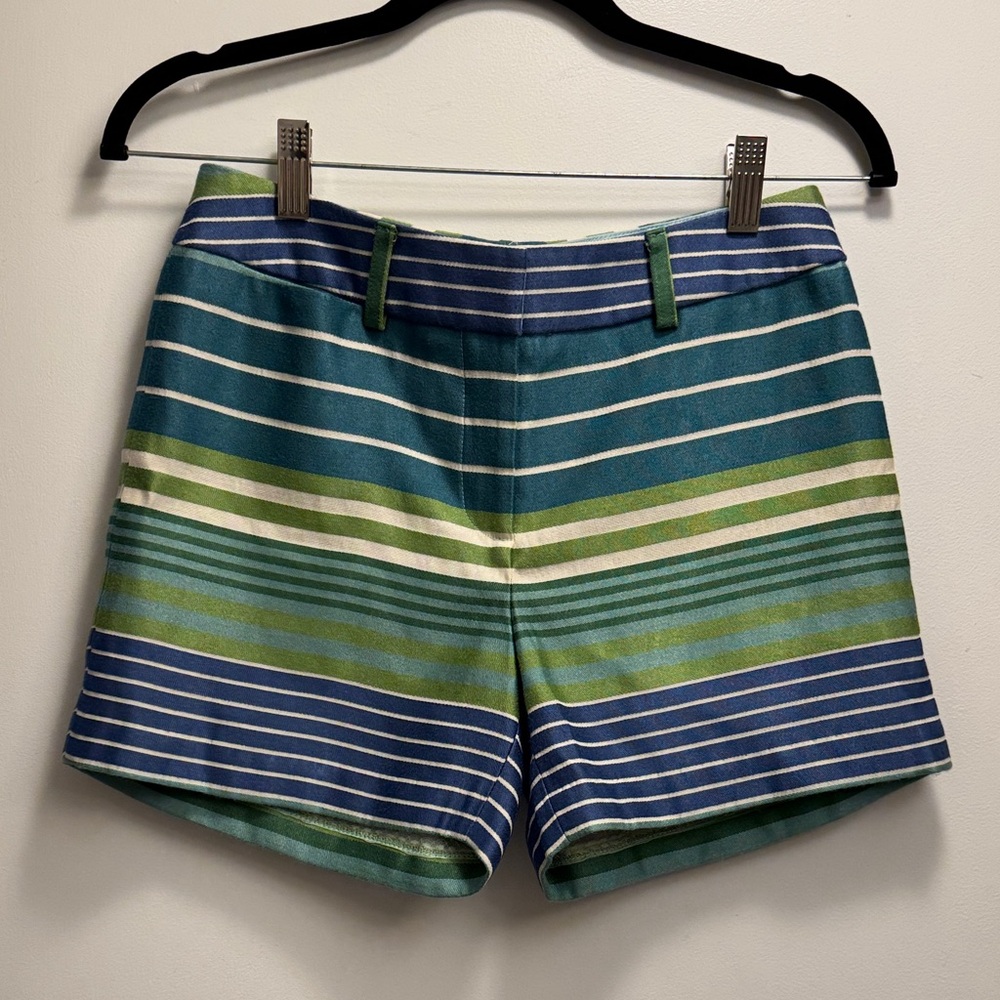 J. McLaughlin Tina Striped Short Sz 0 NWT